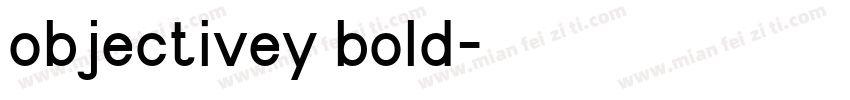 objectivey bold字体转换